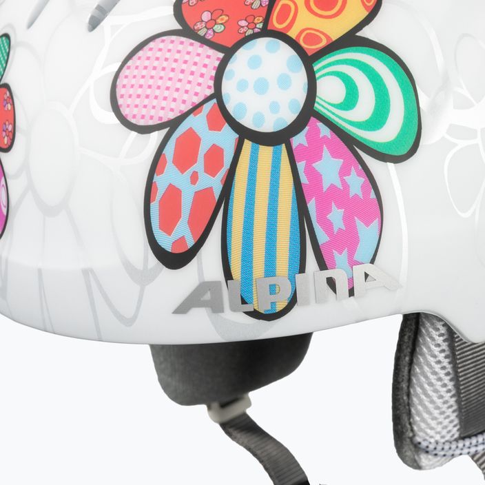 Children's ski helmets Alpina Pizi patchwork/flower matt 8
