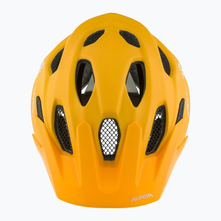 Children's bike helmet Alpina Carapax burned yellow matte 6