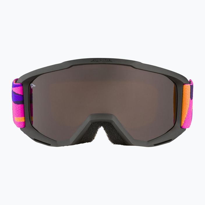 Alpina Piney black/pink matt/orange children's ski goggles 2