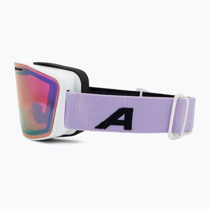 Alpina Nendaz Q-Lite S2 white/lilac matt/lavender ski goggles 4