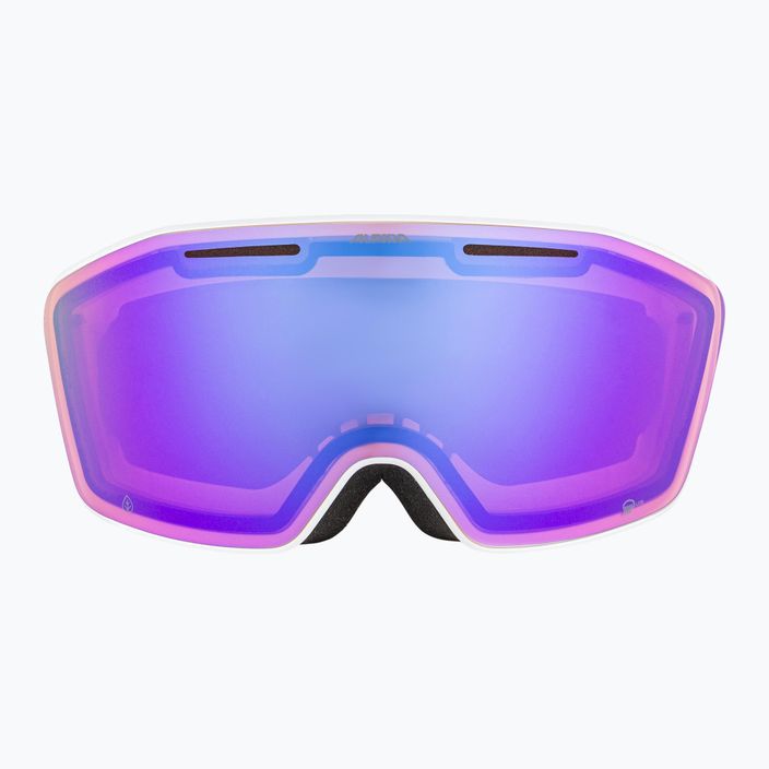 Alpina Nendaz Q-Lite S2 white/lilac matt/lavender ski goggles 7