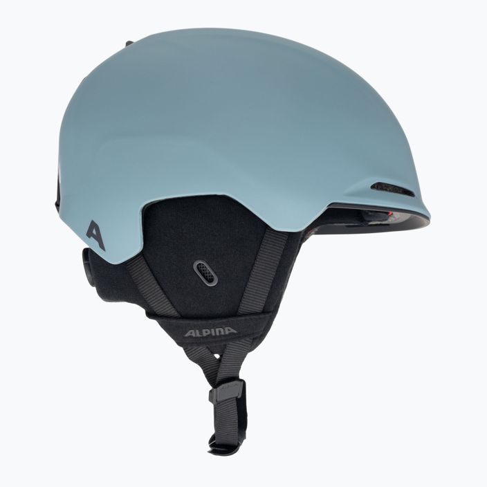Alpina Brix dirt/blue matt ski helmet 4