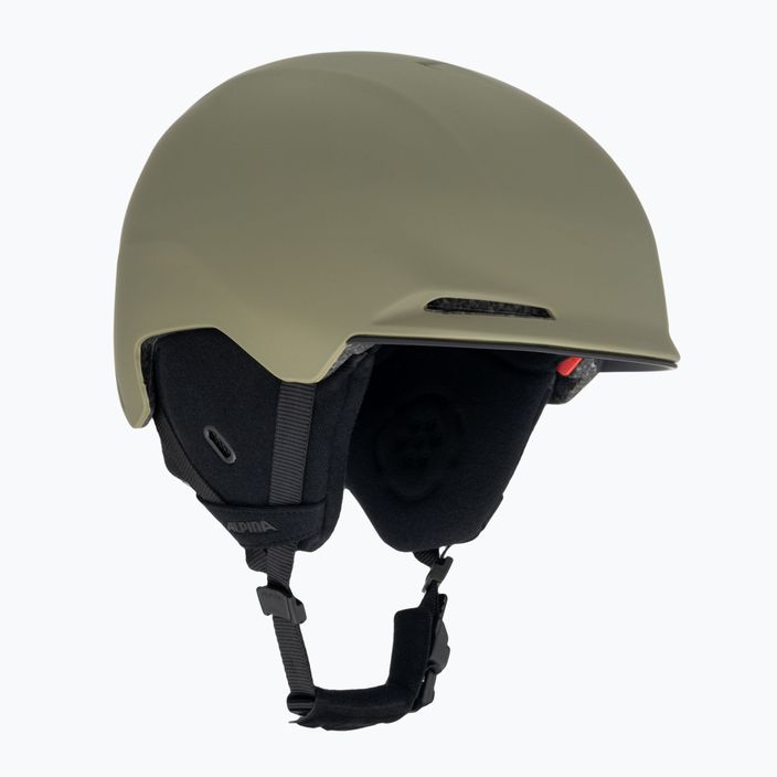 Alpina Brix olive matt ski helmet