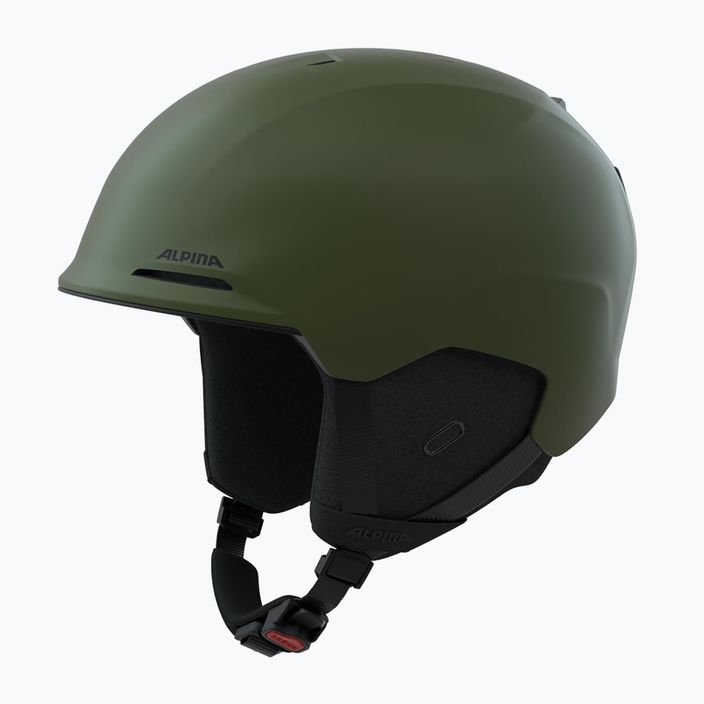 Alpina Brix olive matt ski helmet 6