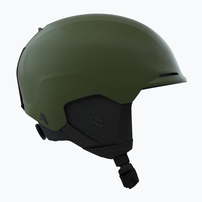 Alpina Brix olive matt ski helmet 9