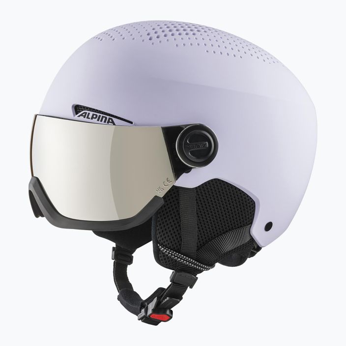 Alpina Arber Visor Q Lite ski helmet lilac matt 6