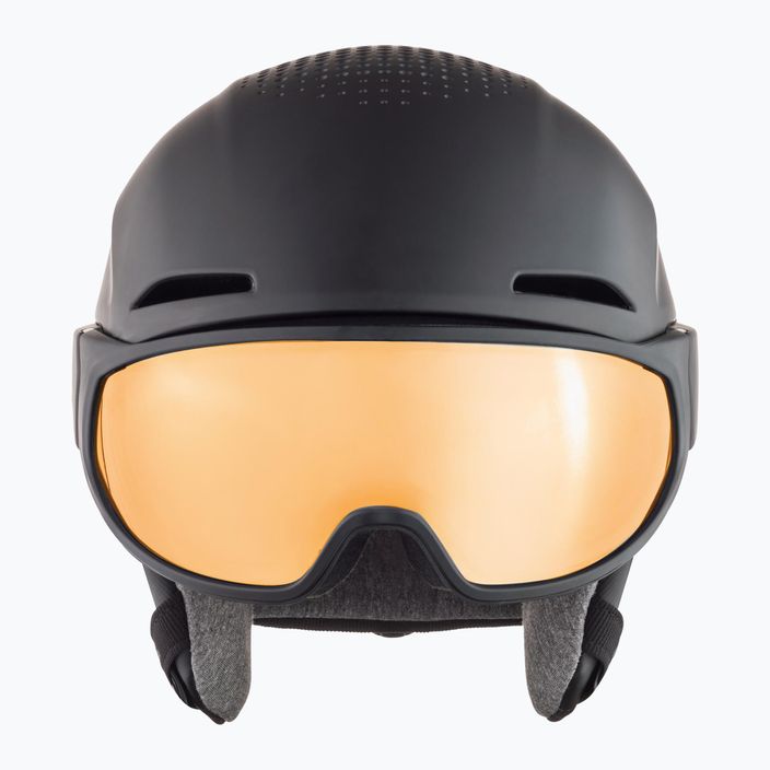 Alpina Alto Q-Lite black matt/gold mirror ski helmet 7