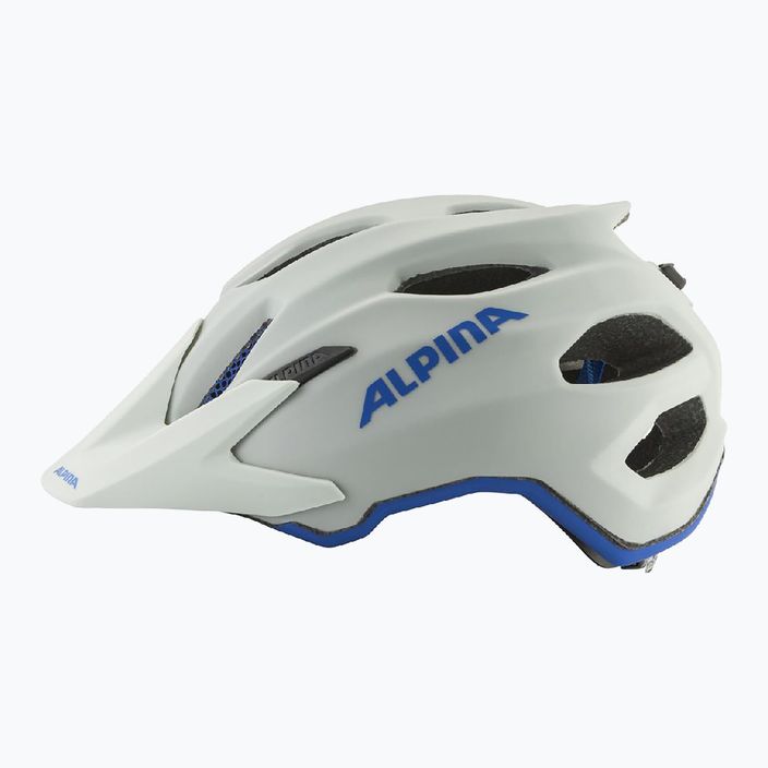 Children's bike helmet Alpina Carapax smoke grey/blue matt 7