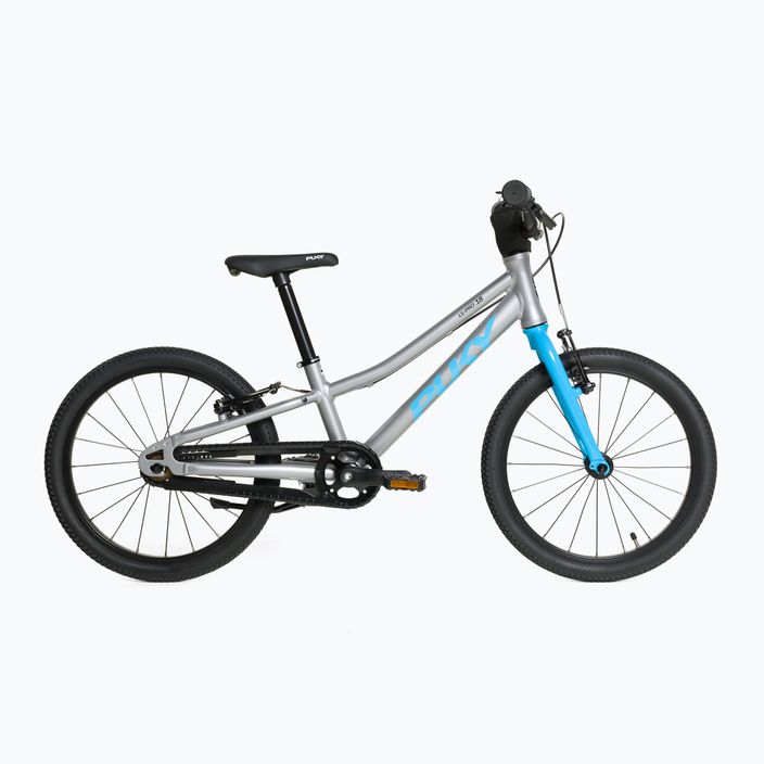 PUKY LS Pro 18 children's bicycle silver-blue