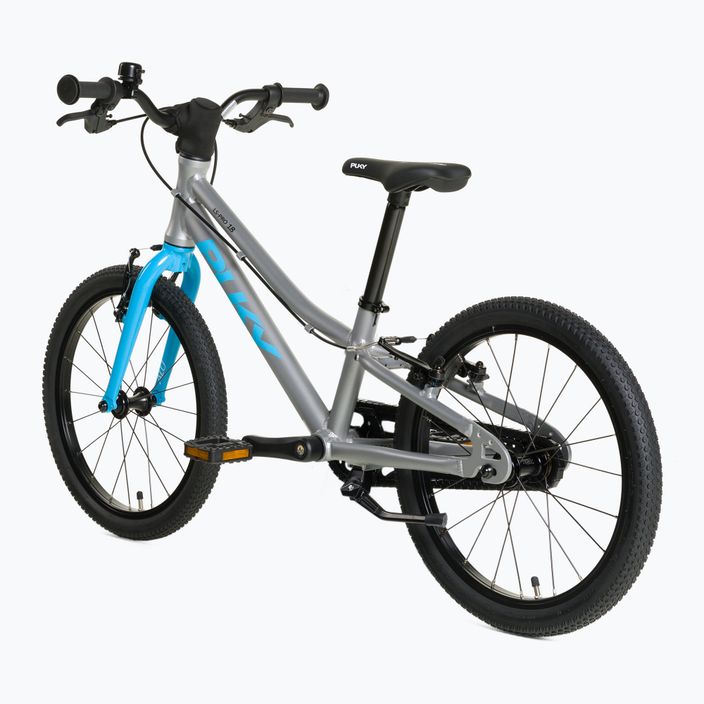 PUKY LS Pro 18 children's bicycle silver-blue 3