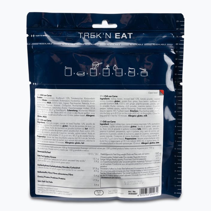 Freeze-dried food Trek'n Eat Chili con Carne Chili con Carne 30202007 2