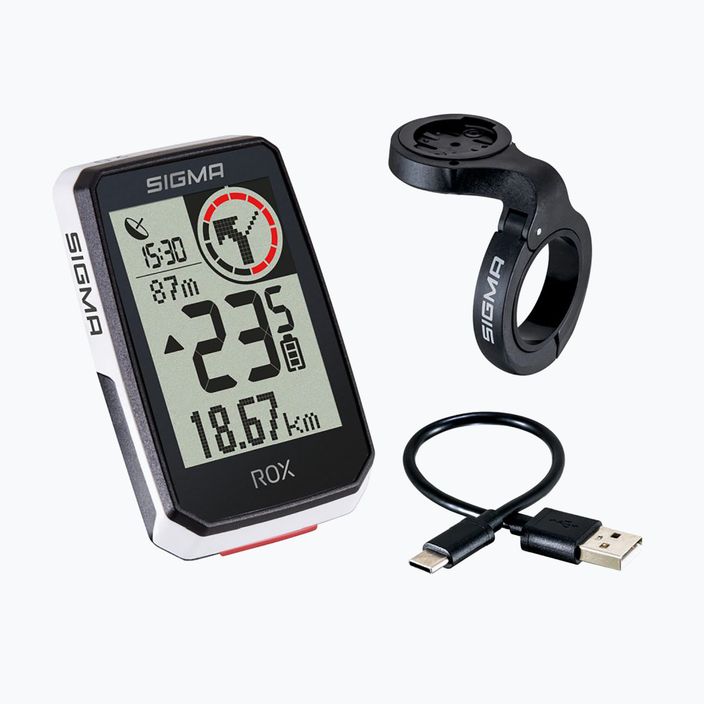 Sigma ROX 2.0 Top Mount bicycle counter white 1053 5