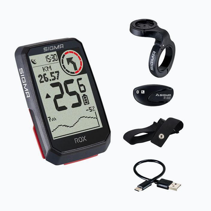 Sigma ROX 4.0 HR bicycle counter black 1062 5