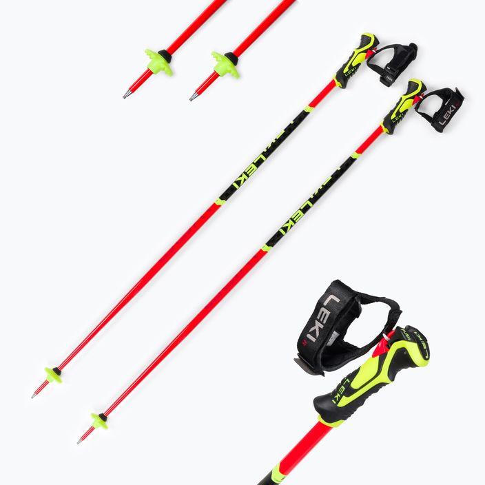 LEKI WCR Lite SL 3D children's ski poles red 65265851100 7