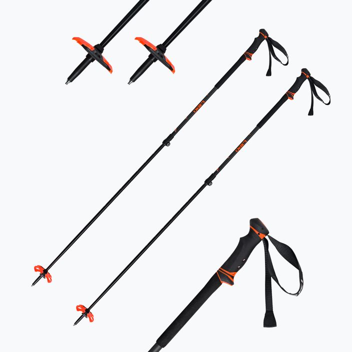 LEKI Helicon Lite skit ski pole black/orange 65227431 9