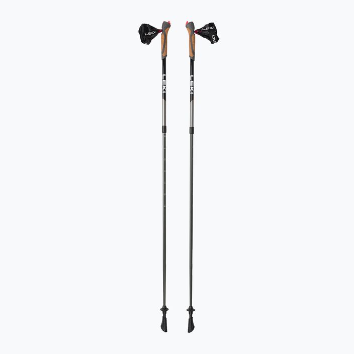 LEKI Spin nordic walking poles black and silver 65326161