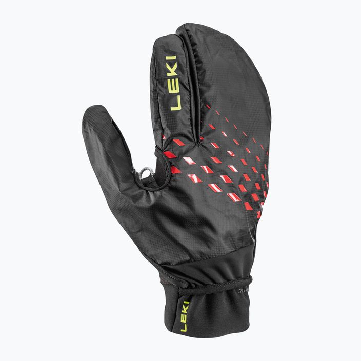 LEKI Ultra Trail Storm Shark Nordic Walking Gloves black/red/neonyellow 3