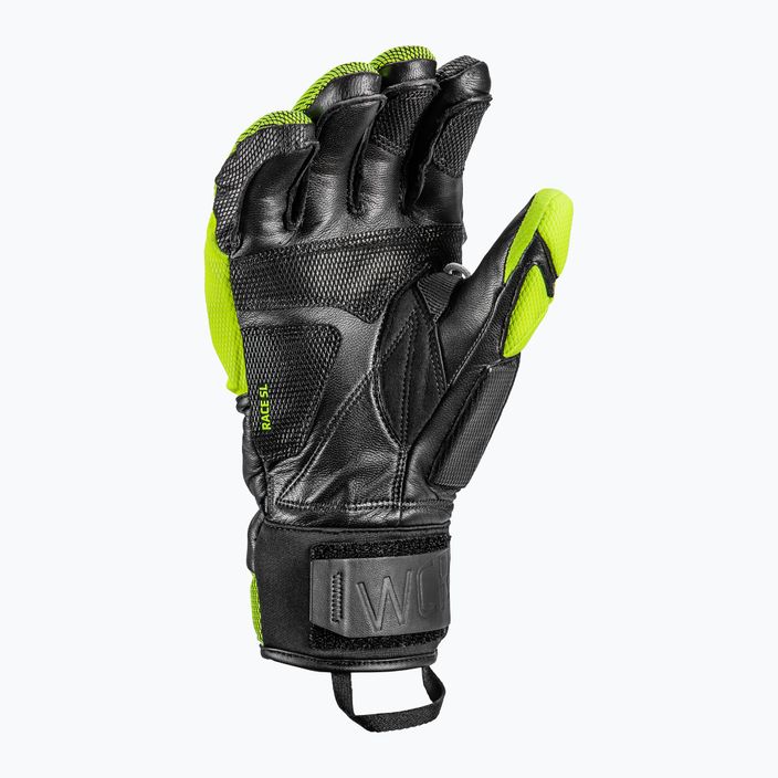 Men's Ski Gloves LEKI WCR Venom SL 3D black ice/lemon 6