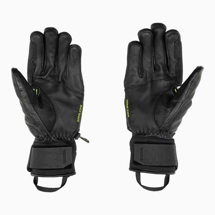 Men's Ski Gloves LEKI WCR Venom Speed 3D black ice/lemon 2