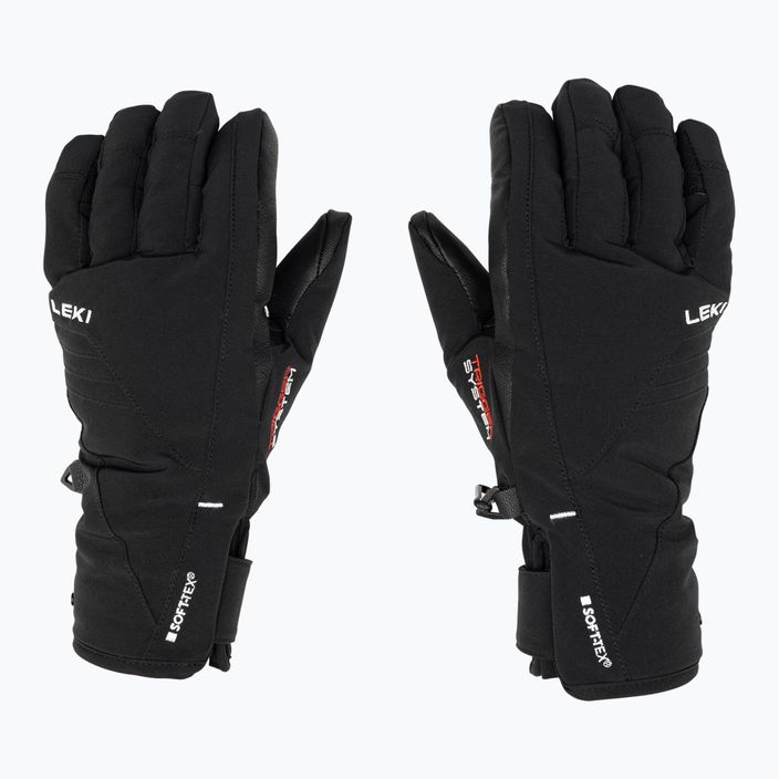 Women's Ski Gloves LEKI Cerro 3D black 3
