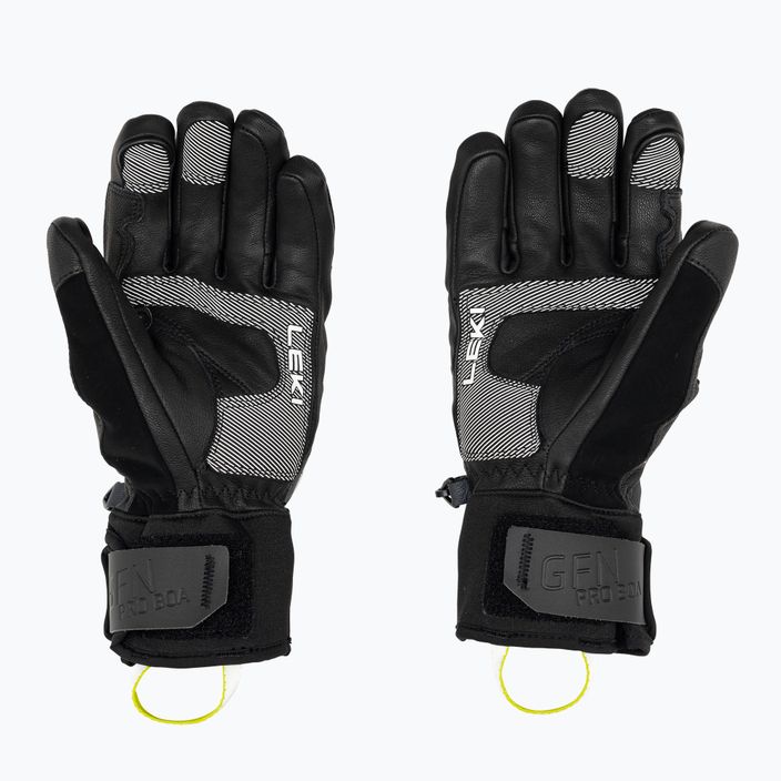 LEKI Griffin Tune 3D Boa men's ski glove black/graphite/ice lemon 2
