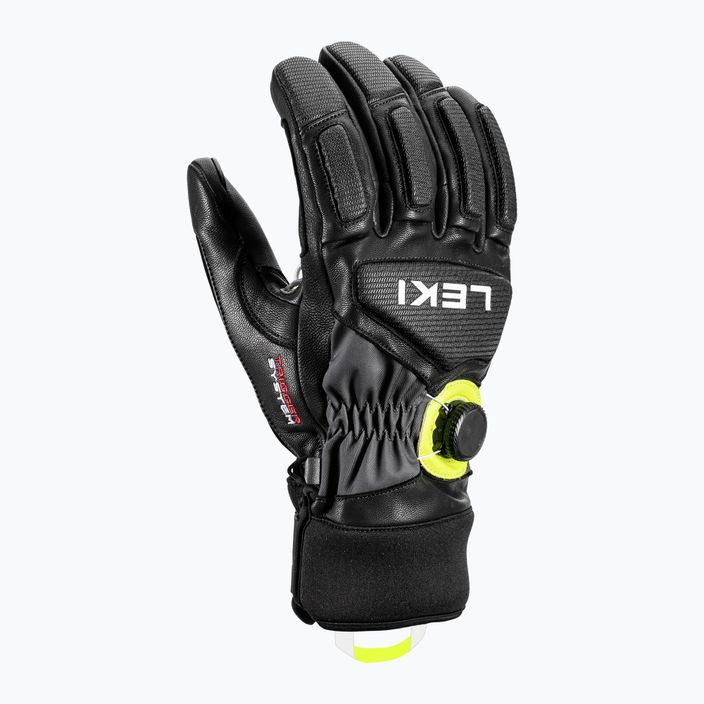 LEKI Griffin Tune 3D Boa men's ski glove black/graphite/ice lemon 5