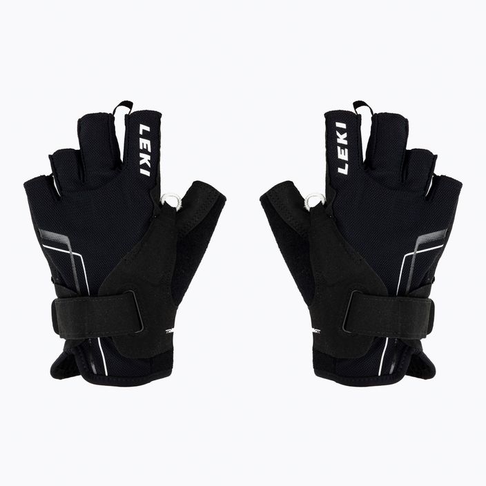 LEKI Nordic walking gloves Nordic Breeze Shark Short black 649703301060