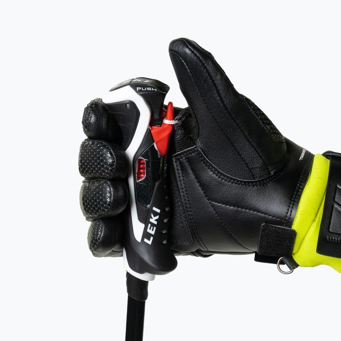 LEKI Worldcup Race Flex S Speed System men's ski glove black-green 649802301080 6