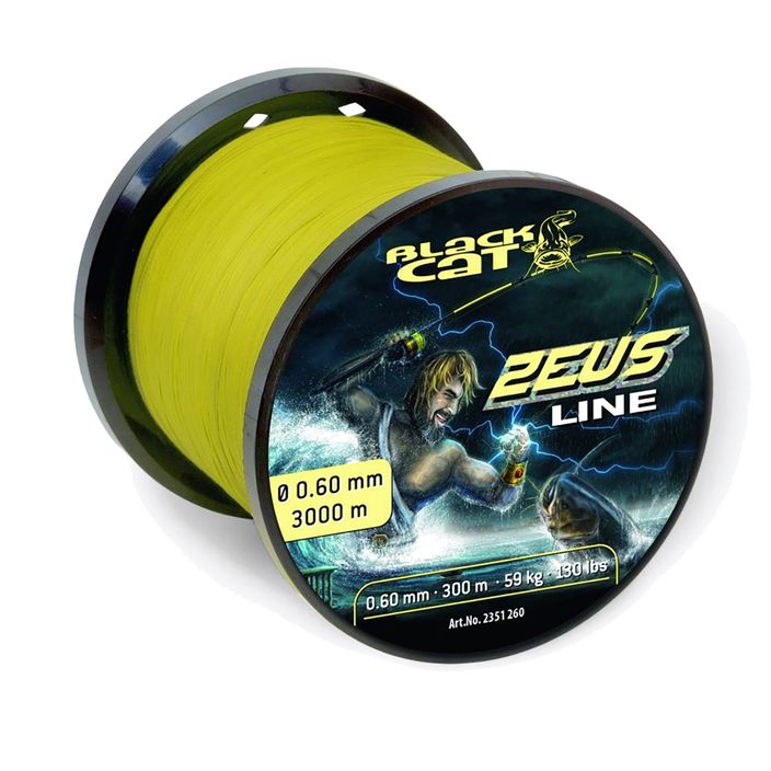Black Cat Zeus yellow braided catfish line 2351045 2