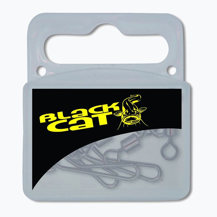 Black Cat catfish swivel 6116005 clip-on black 5pcs 6116005 2