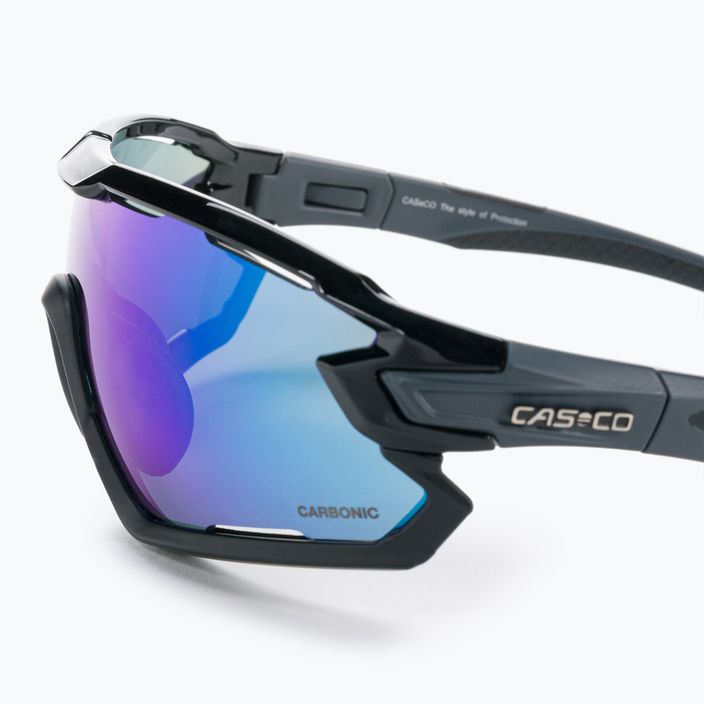 CASCO cycling glasses SX-34 Carbonic black/blue mirror 09.1302.30 4