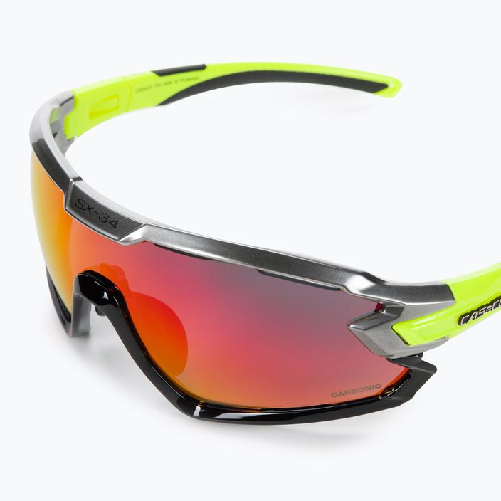 CASCO cycling glasses SX-34 Carbonic black/neon yellow 09.1313.30 3