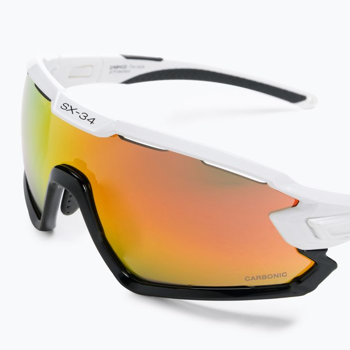 CASCO cycling glasses SX-34 Carbonic white/black/red 09.1320.30 3