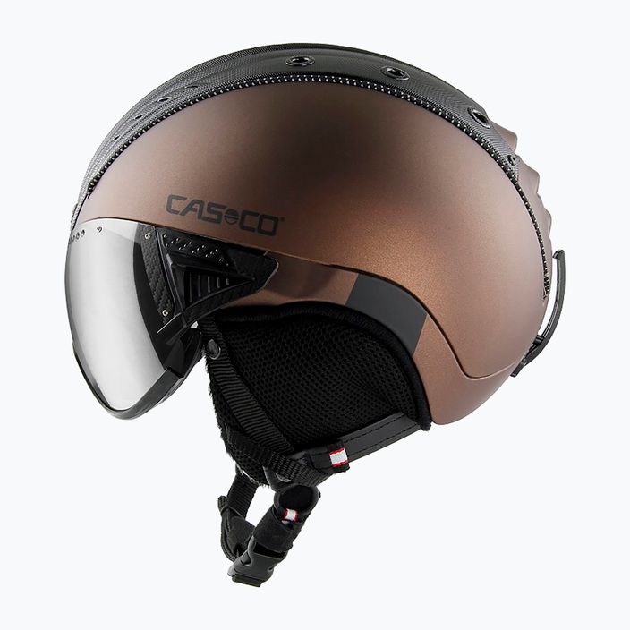 Ski helmet CASCO SP-2 Carbonic Visor brown 07.3733 8