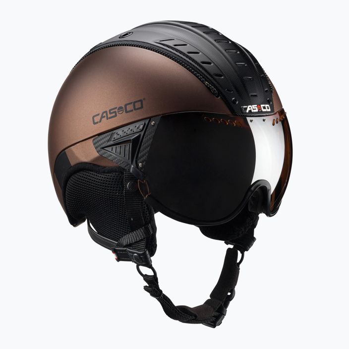 Ski helmet CASCO SP-2 Carbonic Visor brown 07.3733