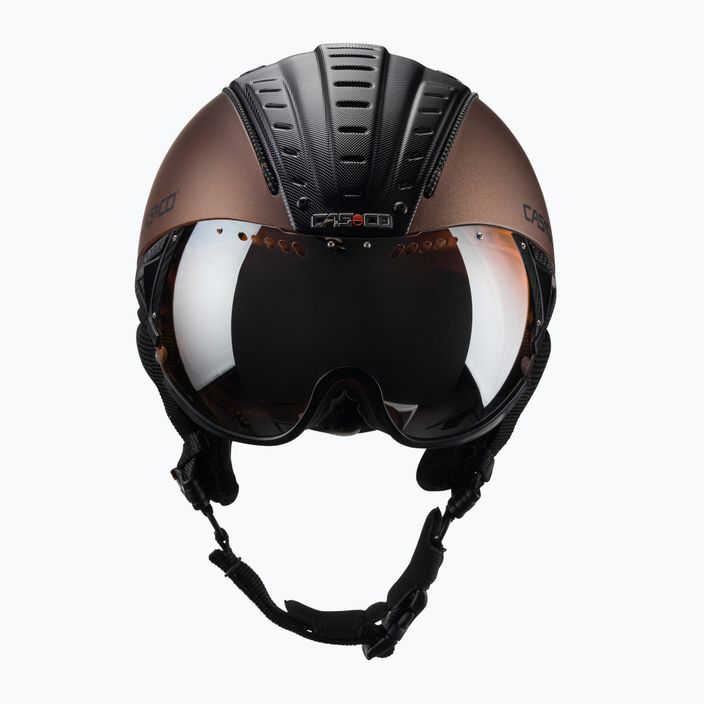 Ski helmet CASCO SP-2 Carbonic Visor brown 07.3733 2