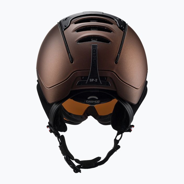 Ski helmet CASCO SP-2 Carbonic Visor brown 07.3733 3
