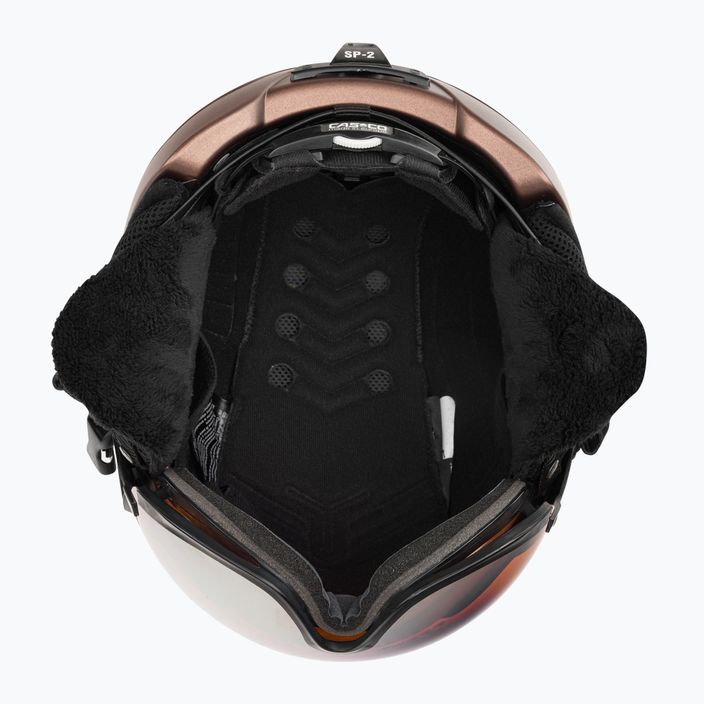 Ski helmet CASCO SP-2 Carbonic Visor brown 07.3733 5