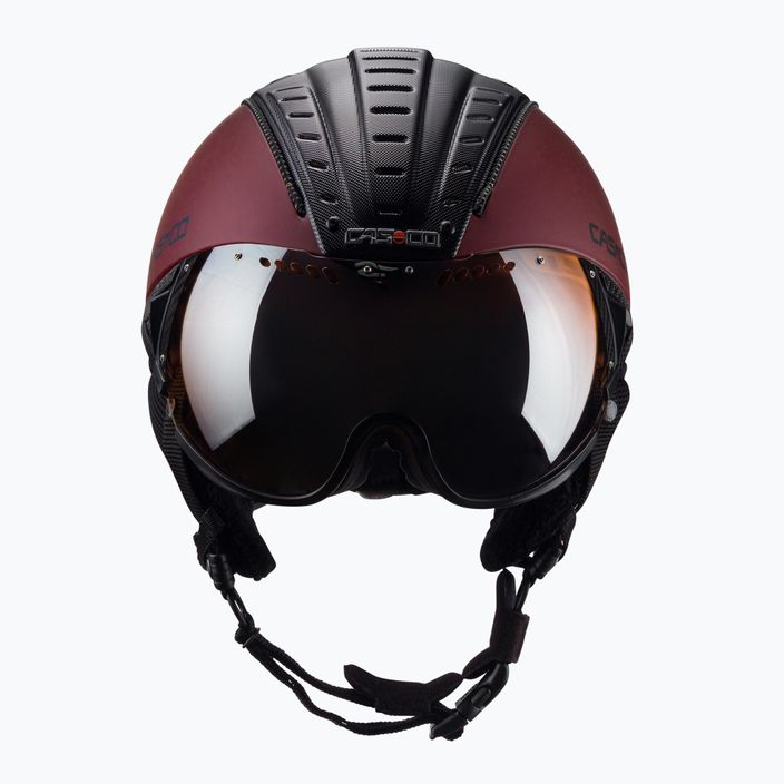 Ski helmet CASCO SP-2 Carbonic Visor red 07.3738 2