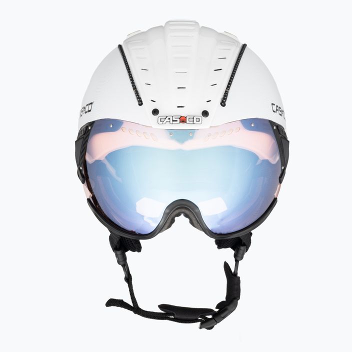 Ski helmet CASCO SP-2 Photomatic Visor structured white glossy 2