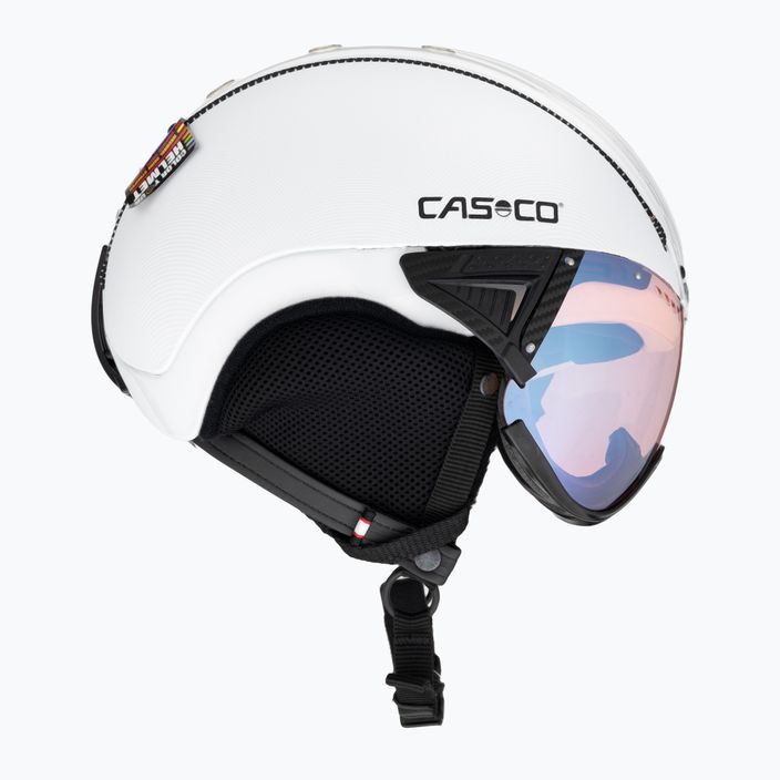 Ski helmet CASCO SP-2 Photomatic Visor structured white glossy 4