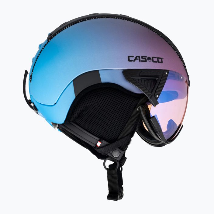 Ski helmet CASCO SP-2 Photomatic Visor strustured celestial gradient matte 4