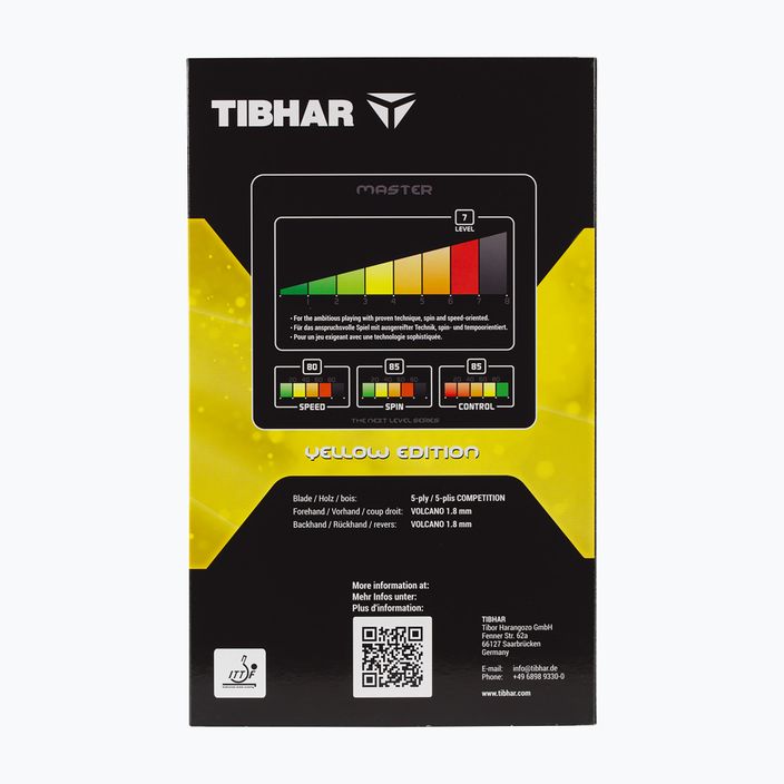 Tibhar Master Yellow Edition table tennis racket 6