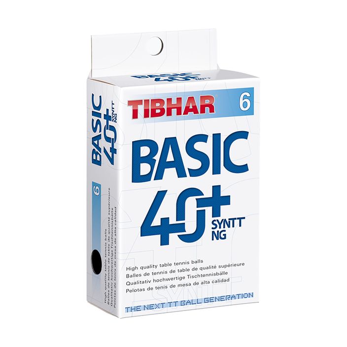 Tibhar Basic 40+ SYNTT NG table tennis balls 6 pcs white 2