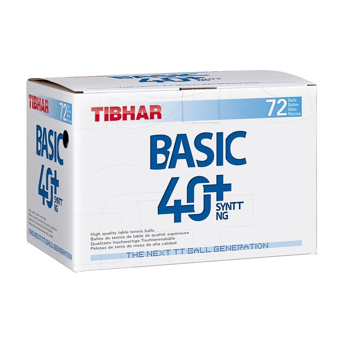 Tibhar Basic 40+ SYNTT NG table tennis balls 72 pcs white 2