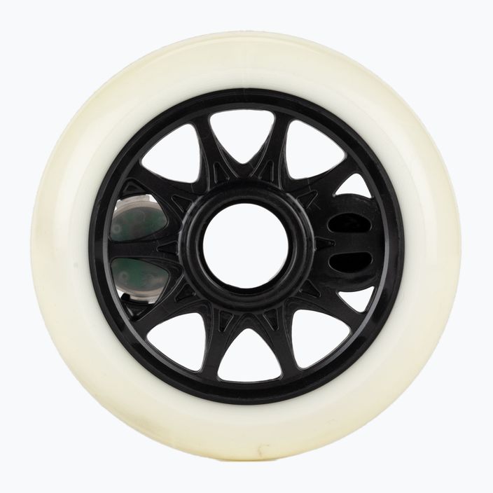 Powerslide Graphix LED Wheel 100 Left white 905345 rollerblade wheels 2