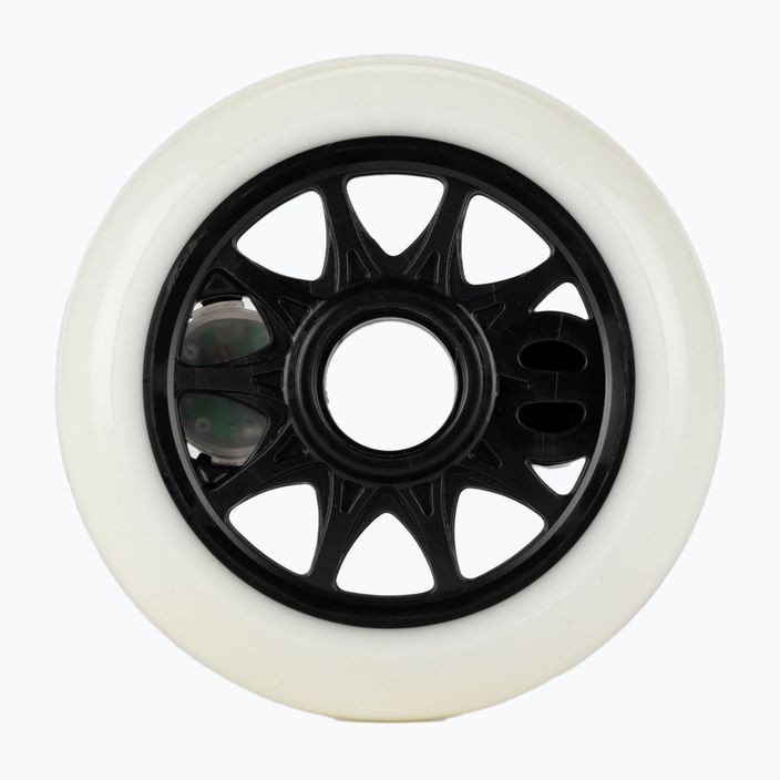 Powerslide Graphix LED Wheel 100 Right white/black rollerblade wheels 2