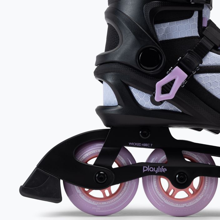 Playlife Lancer 84 women's roller skates black and purple 880274 8