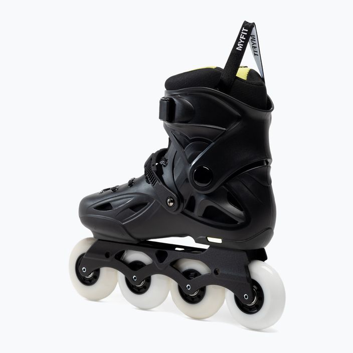 Powerslide men's roller skates Imperial One 80 black/yellow 908376 3