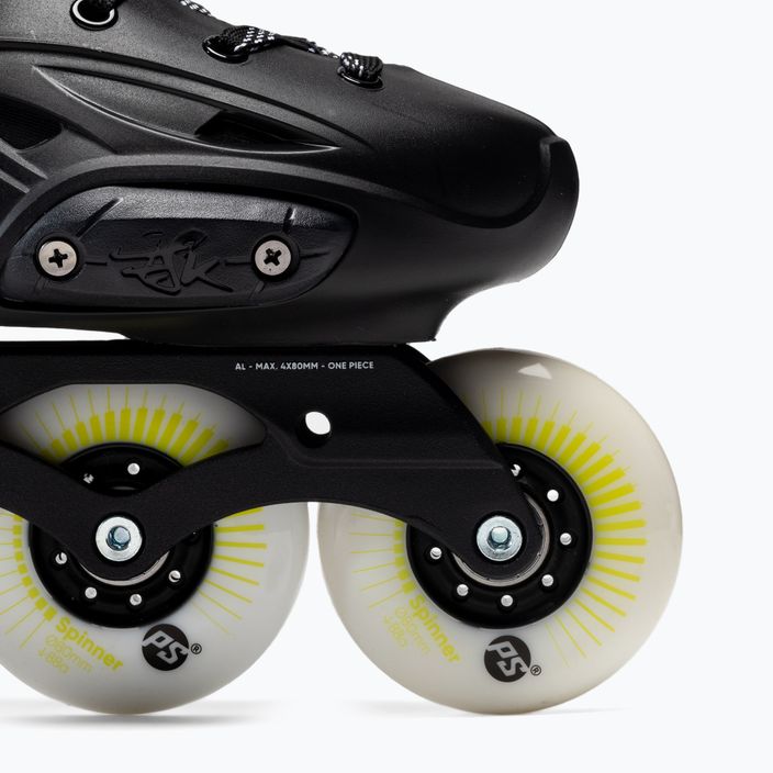 Powerslide men's roller skates Imperial One 80 black/yellow 908376 6